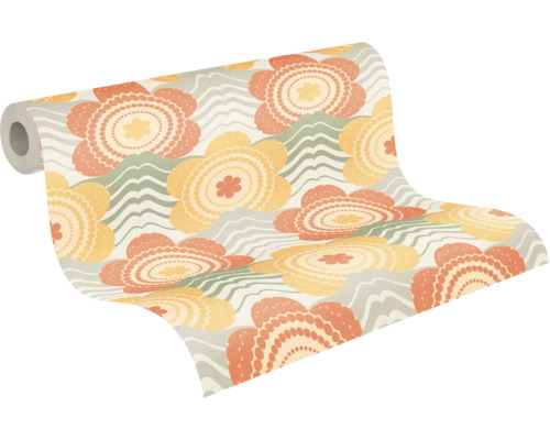 Tapetenrolle mit Blumenmuster