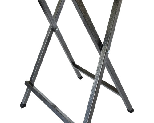 Gros plan du cadre métallique d''une table pliante