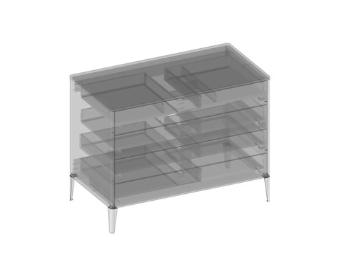 Waschtischunterschrank mit mehreren Schubladen