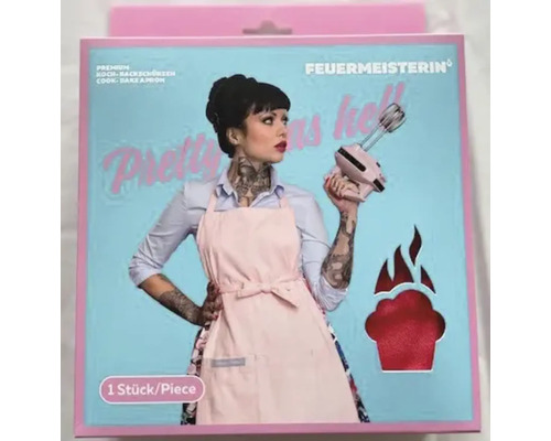 FeuerMeisterin Koch-Backschürze in Verpackung