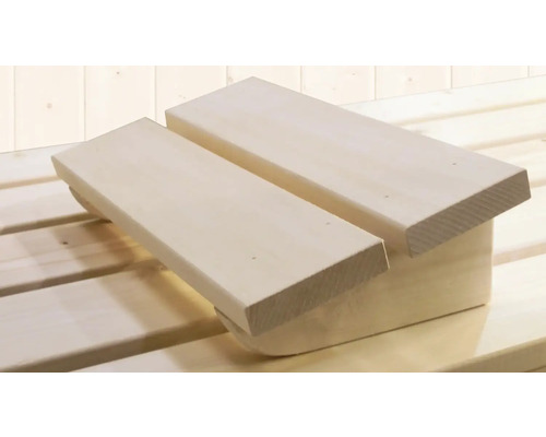 Fussstütze aus Holz für Sauna