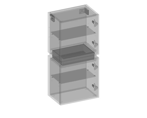 Armoire d''installation sanitaire avec étagères