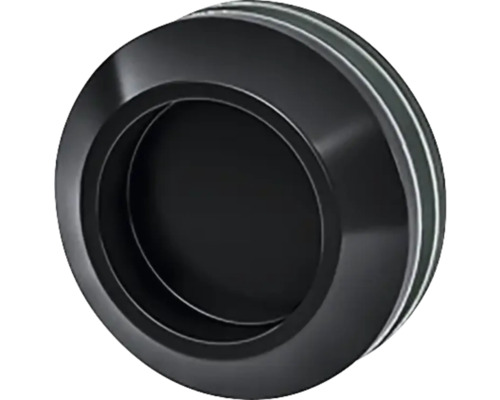 Poignée cuvette noire pour portes coulissantes