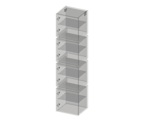Module d''armoire avec étagères, empilé