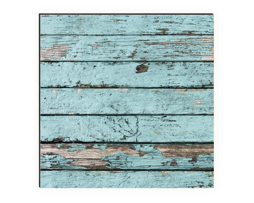 Panneau décoratif avec motif de planches de bois et peinture écaillée