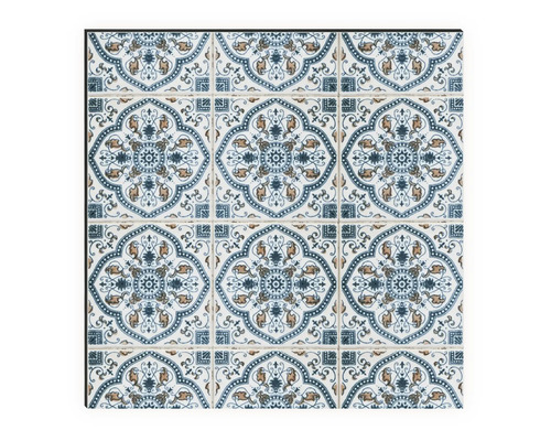 Carreaux carrés avec motif ornemental pour revêtements muraux et de sol