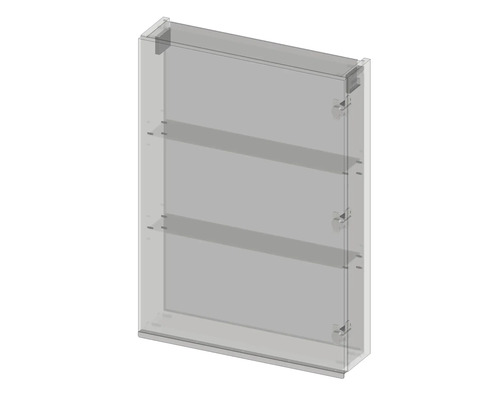 Armoire de salle de bain avec trois étagères