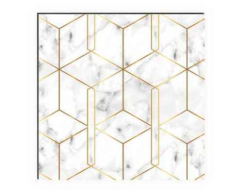 Tapete mit Marmormuster und geometrischen Formen