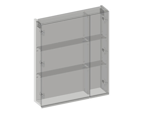 Armoire de salle de bain avec étagères