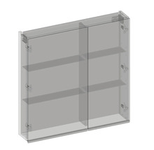 Armoire de toilette Devo Viva 2.0 gauche lxhxp 85x85x15 cm premium white supermat