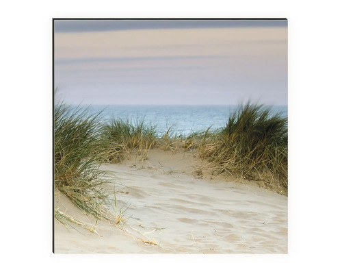 Tableau mural avec un motif de sable, d''herbe et de mer