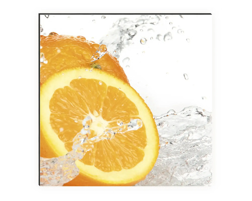 Panneau décoratif avec oranges dans l''eau