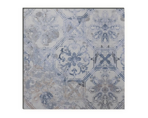 Carreau décoratif avec motifs floraux