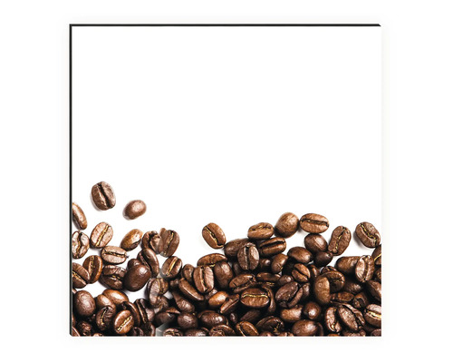 Dekorative Leinwand mit Kaffeebohnenmotiv für Wandgestaltung