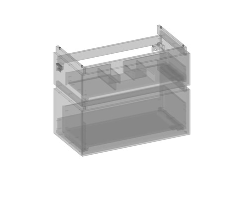 Meuble sous-vasque avec deux tiroirs