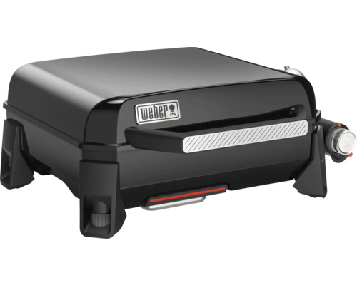 Schwarzer Weber Gasgrill mit Deckel und Griff