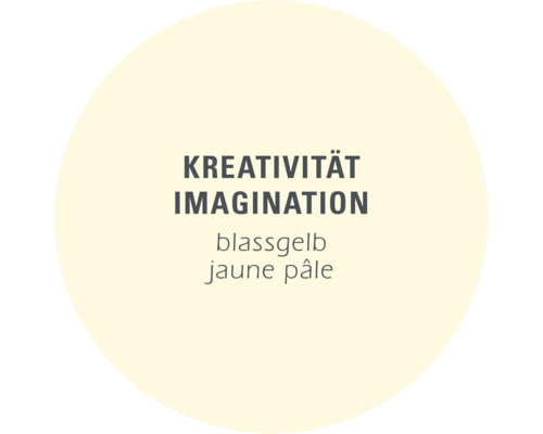 Kreativität Imagination blassgelb