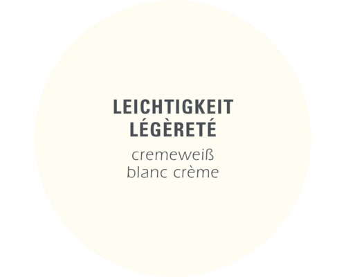 Légèreté: Blanc crème