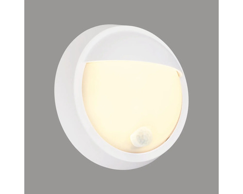 Weisse LED-Wandleuchte mit Bewegungsmelder