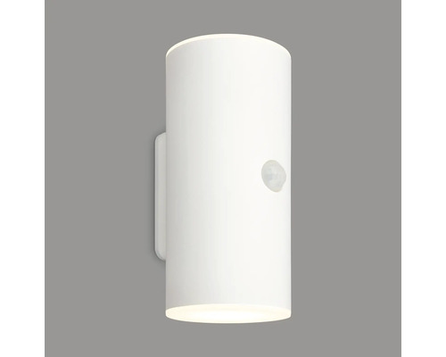 Weisse Wandleuchte mit Bewegungsmelder