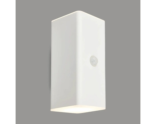 Weisse Wandleuchte mit Bewegungsmelder