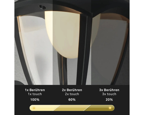 Aussenleuchte mit drei Helligkeitsstufen