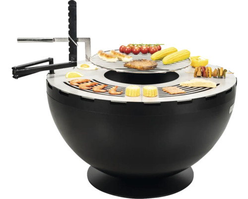 Kugelgrill mit Grillgut