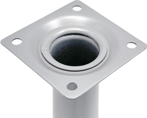 Möbelfuss aus Metall mit Montageplatte