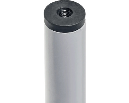 Vue détaillée d''un pied de meuble avec filetage