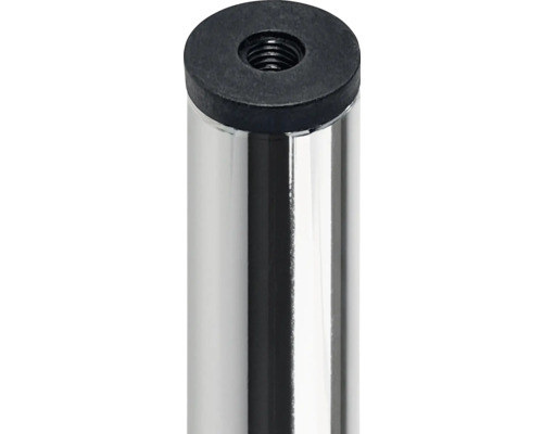 Metallmöbelbein mit Gewinde und Kunststofffuß