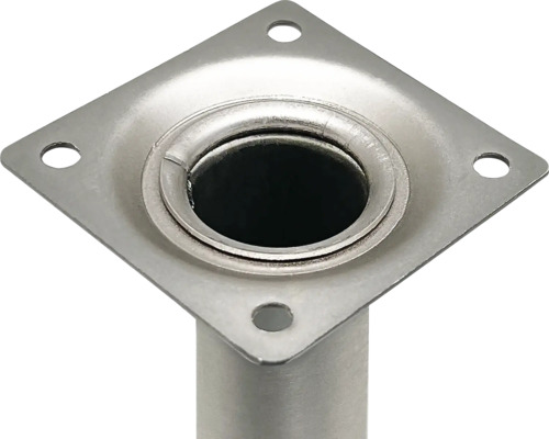 Möbelfuß aus Metall mit Montageplatte