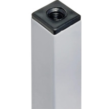 Tischbein Tarrox vierkant 25 x 25 x 300 mm silber