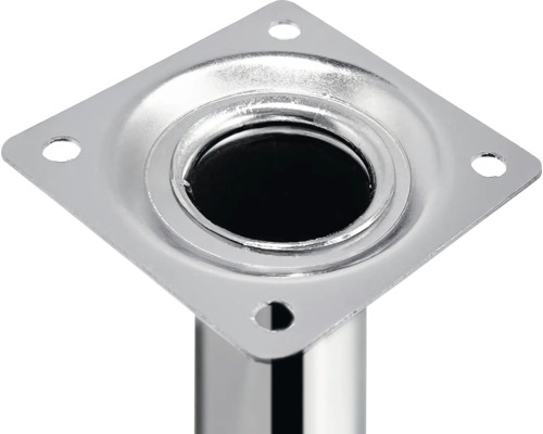 Möbelfuß aus Metall mit Montageplatte
