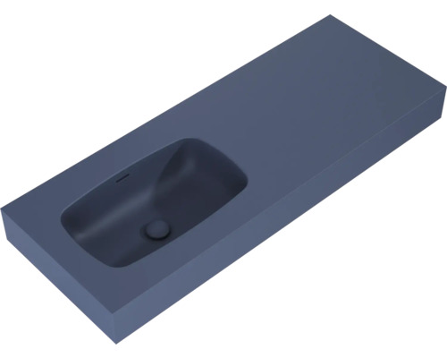 Vasque en fonte minérale de forme rectangulaire avec bassin intégré