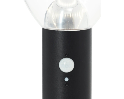 Vue détaillée d''un luminaire d''extérieur avec détecteur de mouvement