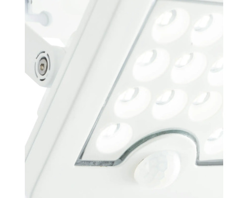 Gros plan d''une lampe LED avec détecteur de mouvement.