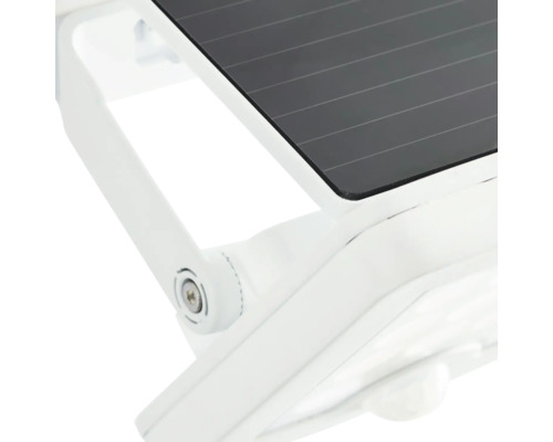 Vue détaillée d''une lampe solaire avec détecteur de mouvement