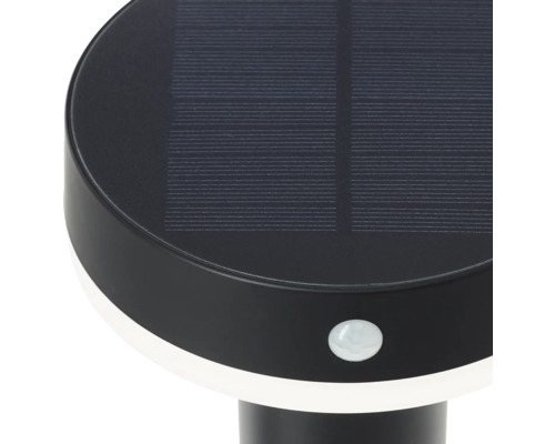 Détail d''une lampe solaire avec détecteur de mouvement