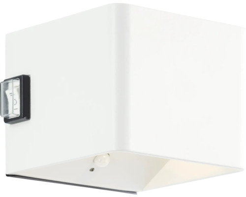 Quadratische Wandleuchte mit Schalter