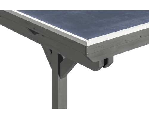 Vue détaillée d''un pavillon de jardin en bois avec toit