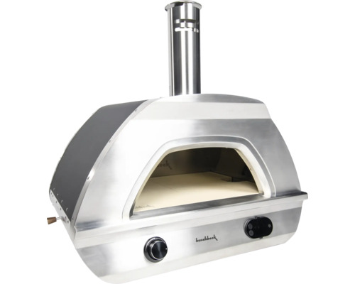 Buschbeck Pizzaofen aus Edelstahl mit Schornstein