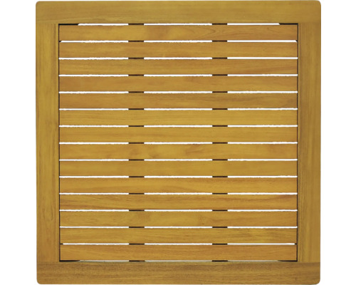Quadratische Tischplatte aus Holzlatten