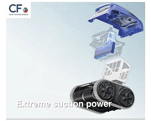 Vue éclatée d''un robot de nettoyage de piscine