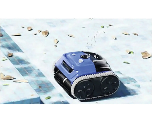 Robot de nettoyage de piscine en cours d''utilisation dans la piscine