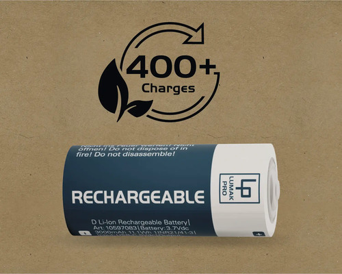 Batterie lithium-ion Lumak Pro D avec plus de 400 cycles de charge