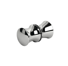 Porte de douche dans une niche avec porte pivotante sur partie fixe SCHULTE Masterclass 90 cm profilé chrome verre transparent tirant gauche