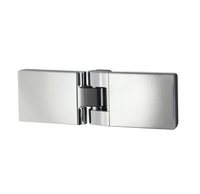 Porte de douche dans une niche avec porte pivotante sur partie fixe SCHULTE Masterclass 90 cm profilé chrome verre transparent tirant gauche