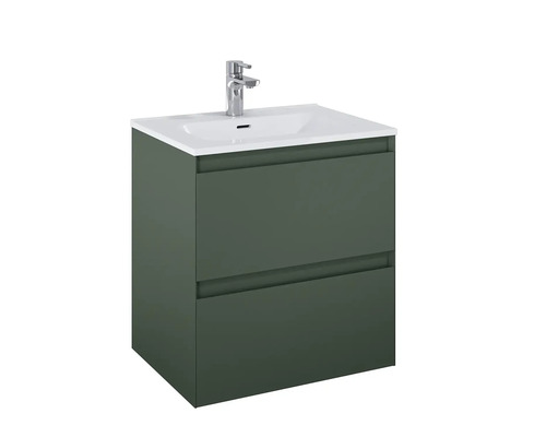 Meuble sous-vasque avec deux tiroirs et vasque à poser