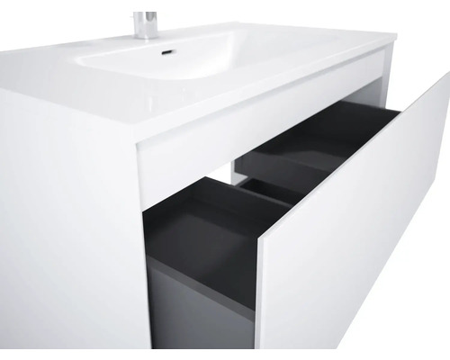 Waschtischunterschrank mit zwei Schubladen und Waschtisch