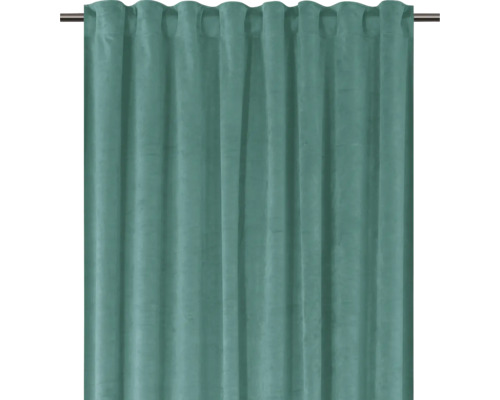 Rideau en tissu avec suspension à boucles